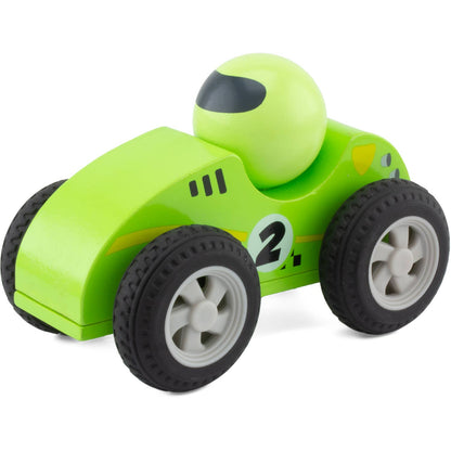 Wooden friction toy: turbo driver (set of 4) - 1+