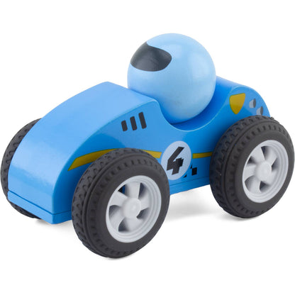 Wooden friction toy: turbo driver (set of 4) - 1+