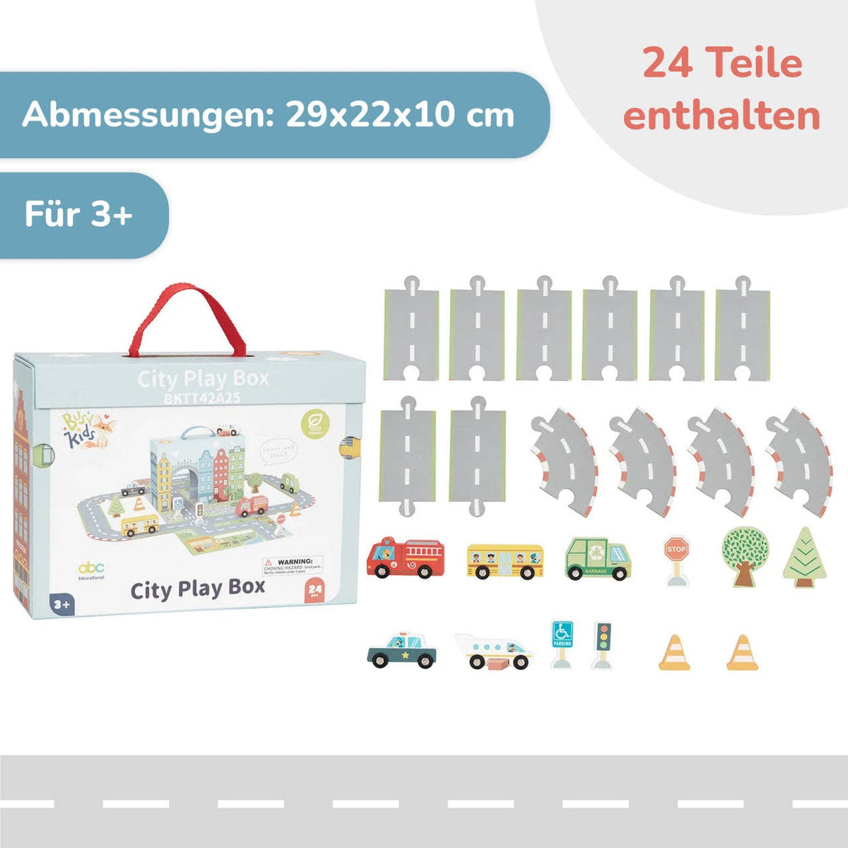 BusyKids mobiele speelset "De Stad" - 3+