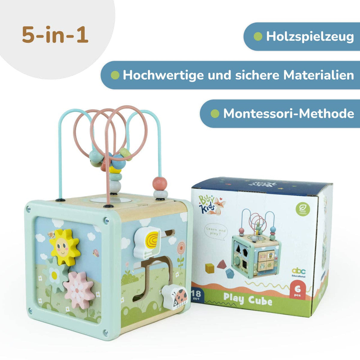 BusyKids Multifunctional Development Cube - 18m+