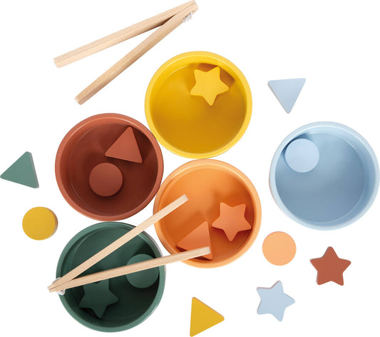 Montessori Sorting Game with Tongs | Motor Skills | Wood
