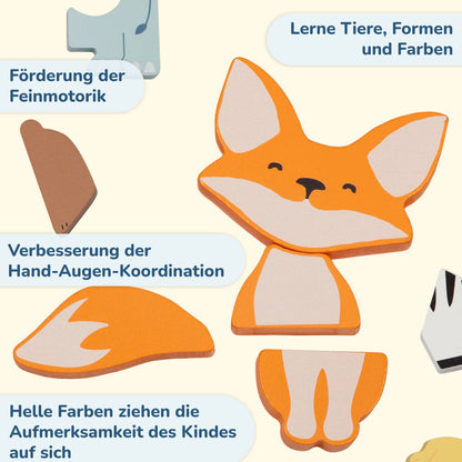 BusyKids Puzzle Set « Animaux » – 1+