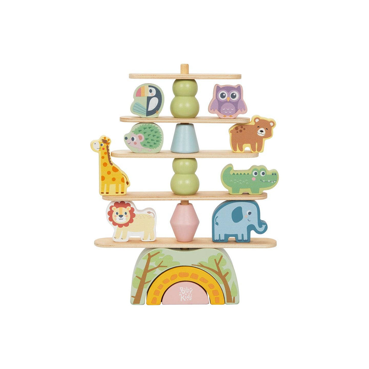 Jeu d'empilement d'animaux BusyKids – 18 mois et +