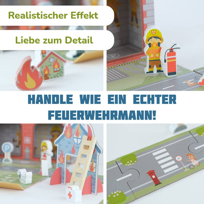Mobiele speelset "Brandweerkazerne" BusyKids - 3+