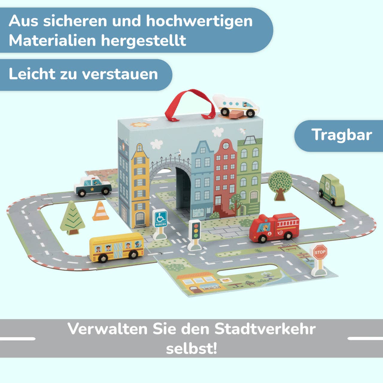 BusyKids mobiele speelset "De Stad" - 3+