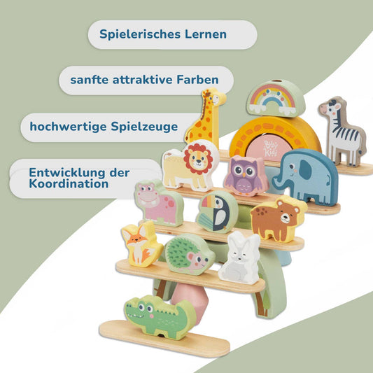 BusyKids Stacking Animal Game - 18m+