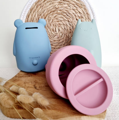 Silicone Flexible Piggy Bank - Bear
