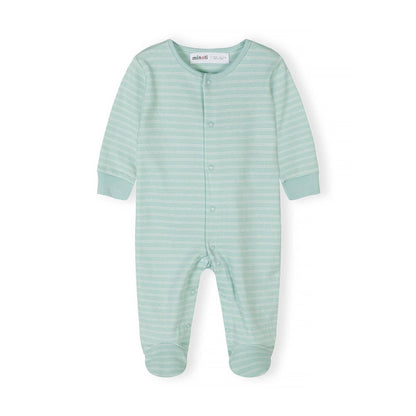 Set van 3 katoenen slaappakjes, Safari, crème-mint: Gebroken wit / 0-3 M (56-62 cm)