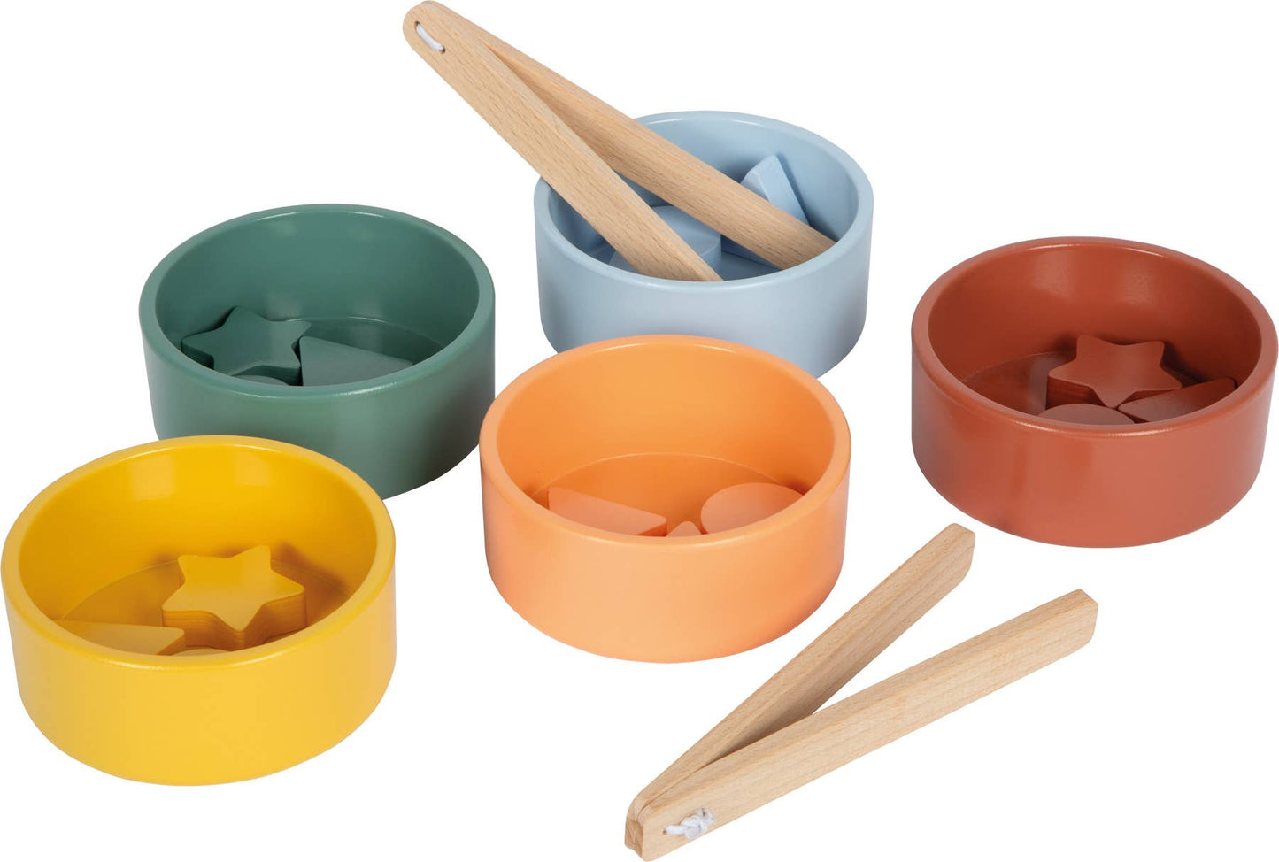 Montessori Sorting Game with Tongs | Motor Skills | Wood