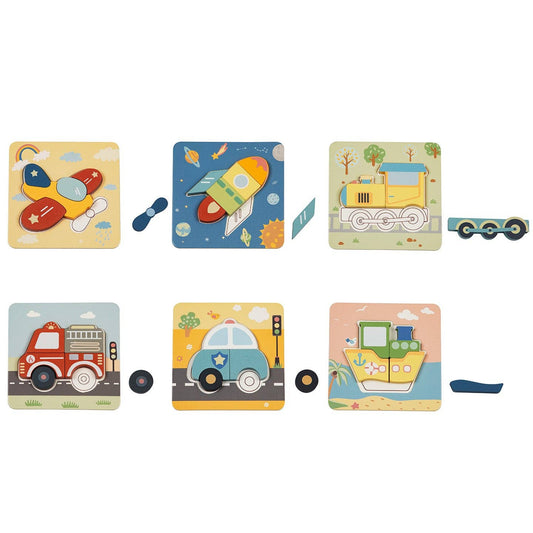 BusyKids Puzzle Set "Transport" - 1+