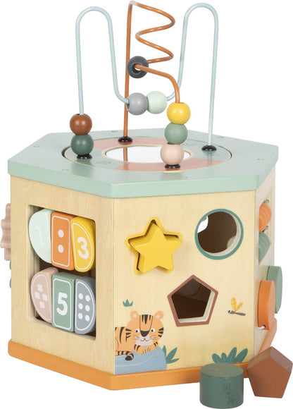 7 Sided Motor Skills Cube “Safari” | Motor Skills | Wooden Toys