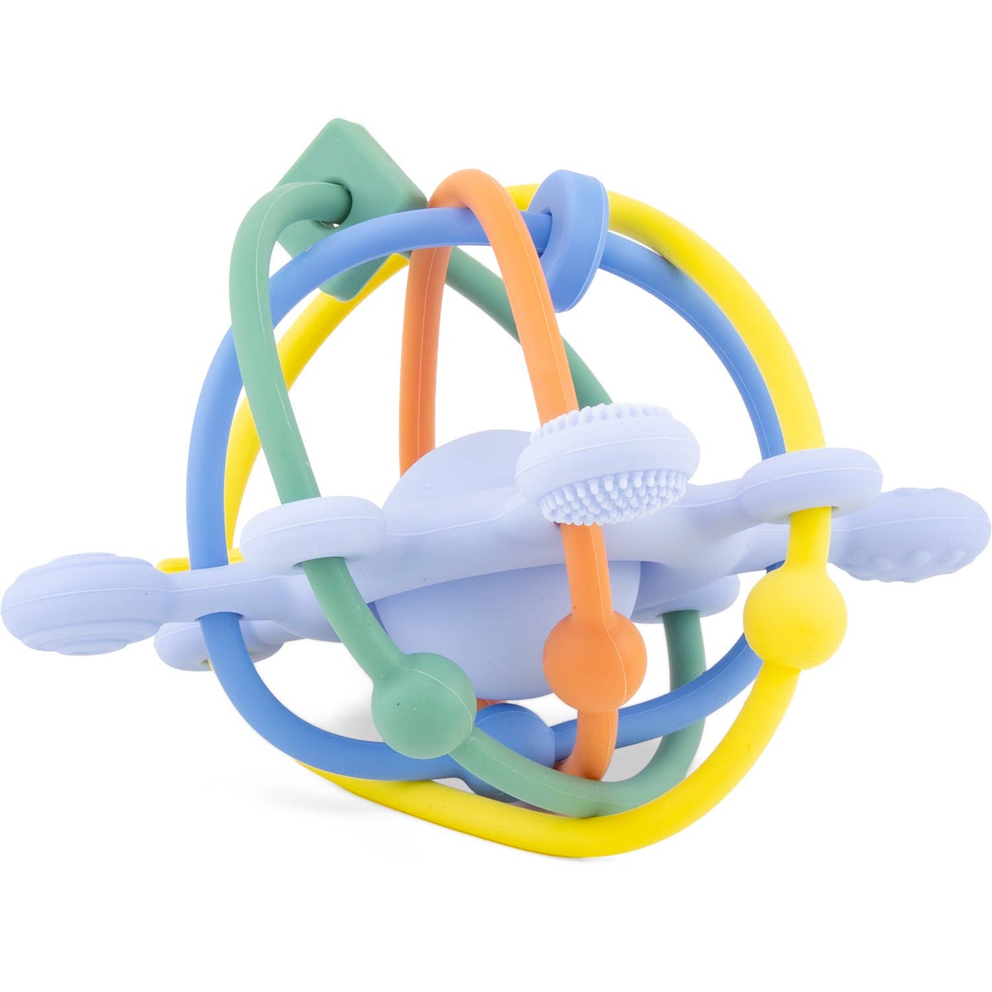 Silicone: lilac star teething ring - newborn