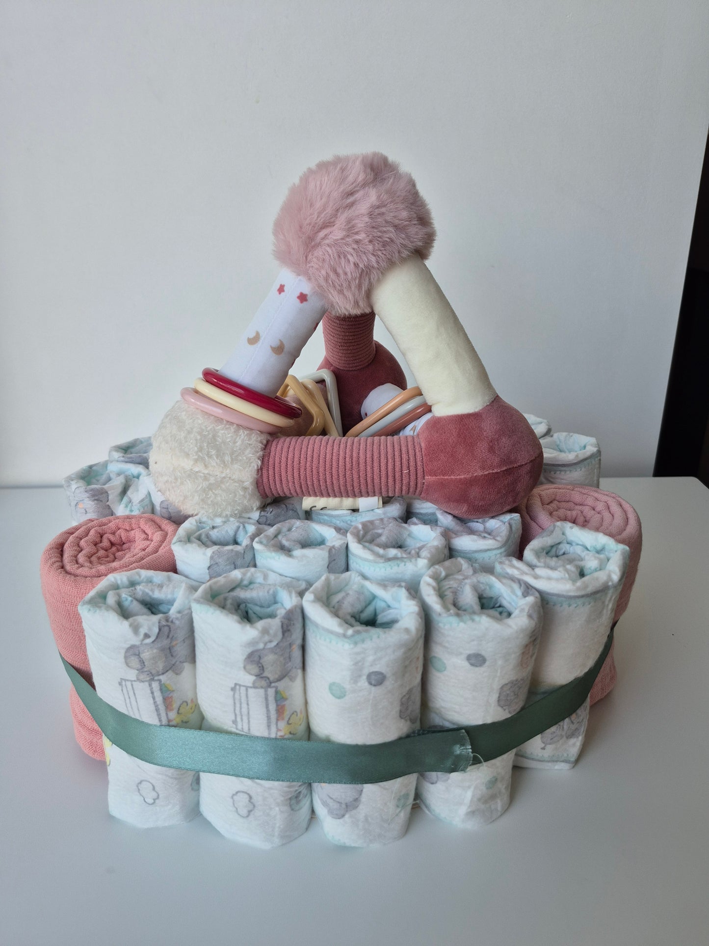 Luiercake - Klein - roze