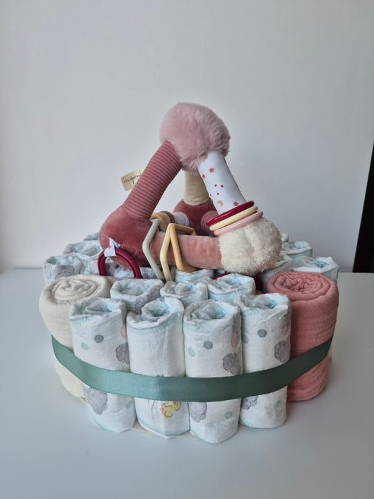 Diaper cake - Small - pink
