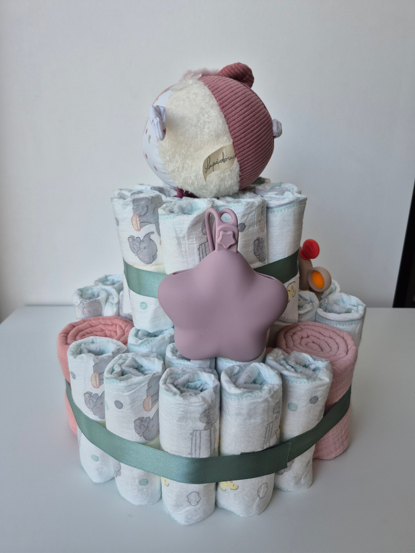 Luiertaart - Medium - roze