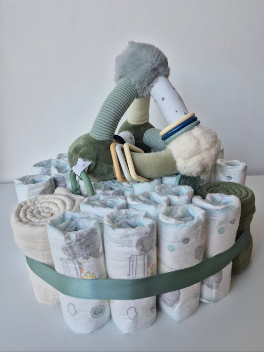 Diaper cake - Small - green