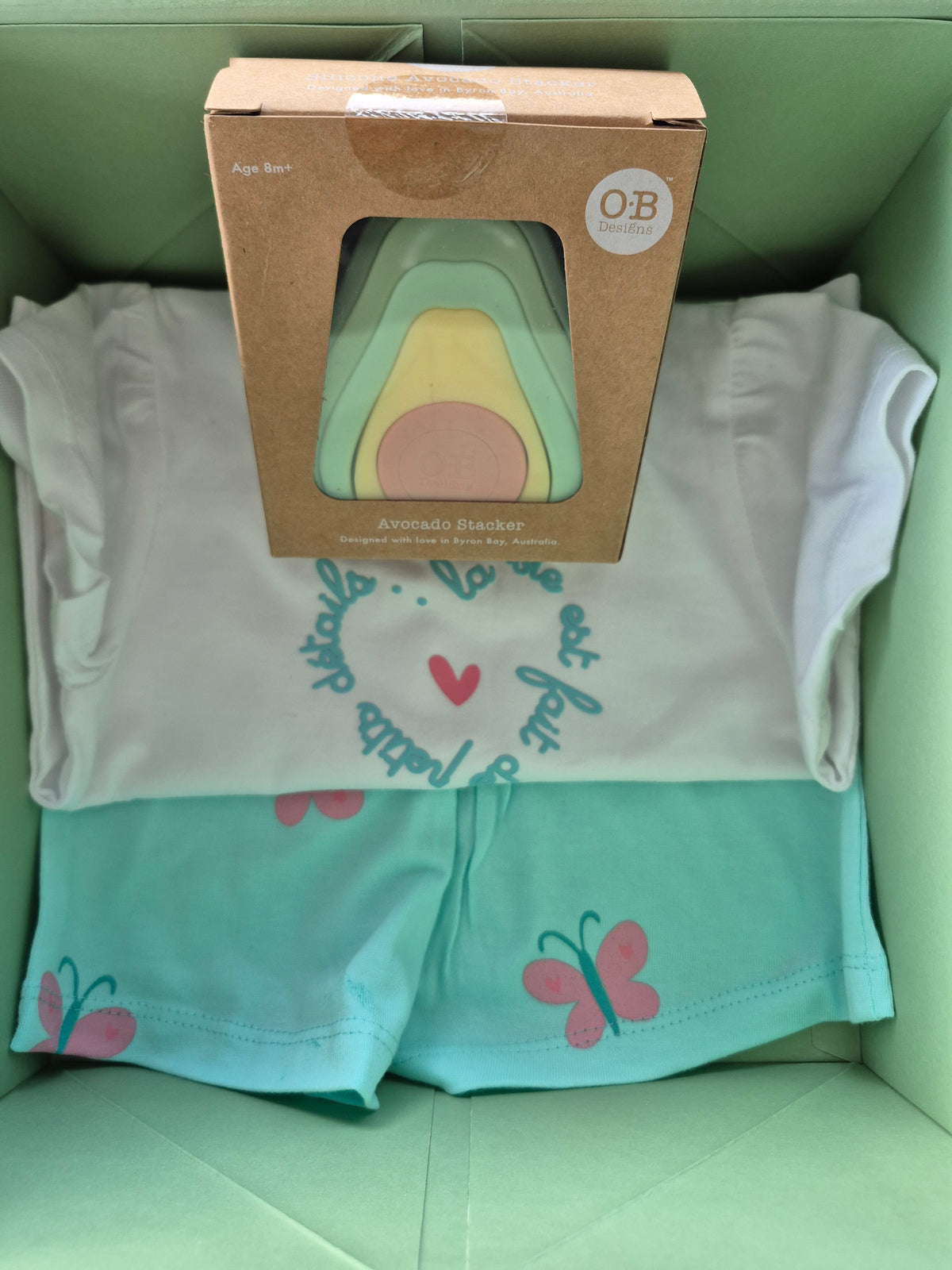 6+ month gift box girl - Small - turquoise