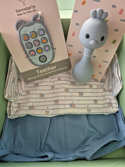 Newborn gift box boy - Small - blue