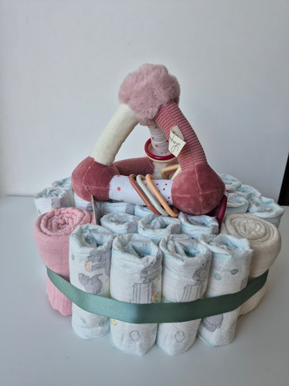 Luiercake - Klein - roze