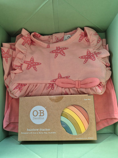 6+ month gift box girl - Small - pink