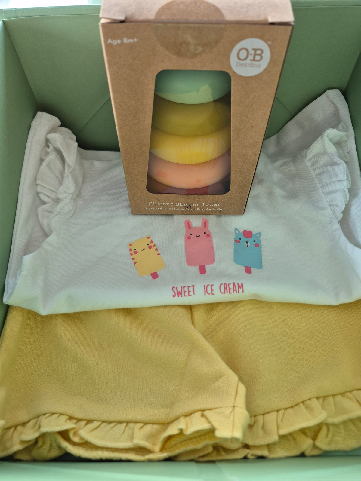 6+ month gift box girl - Small - yellow
