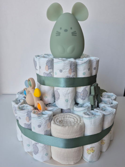 Diaper cake - Medium - green